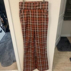 ALLOY Red and White Patterned Trousers